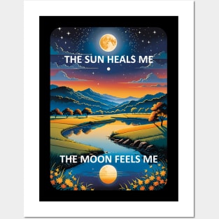 The sun heals me, the moon feels me Posters and Art